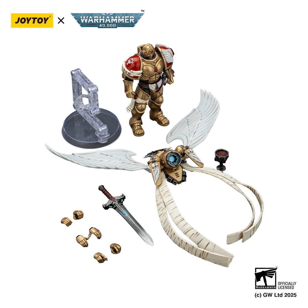 JOYTOY Warhammer40K 1/18 Action Figure Blood Angels The Sanguinor with Encarmine Broadsword figures Toys