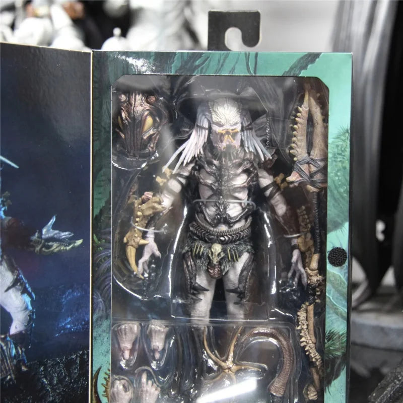 Neca 100th Predator Figure Special Version Original Alpha Collectible Figurines New Mobile Doll Desktop Decoration Toy Boy Gift