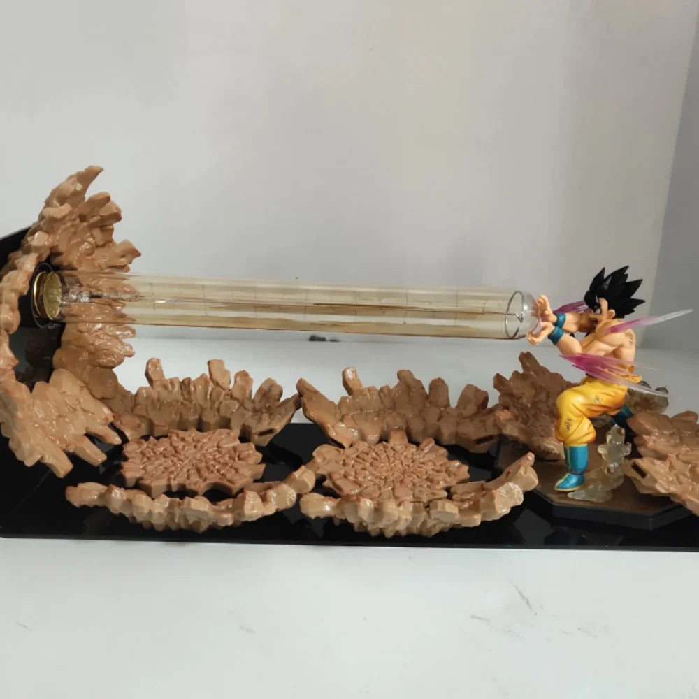 Dragon Ball Anime Son Goku KaMeHaMeHa Lampe Led-lampe Action-figuren Modell Figur Figur &amp; Basis &amp; Lampe DIY Dekoration Sammlung