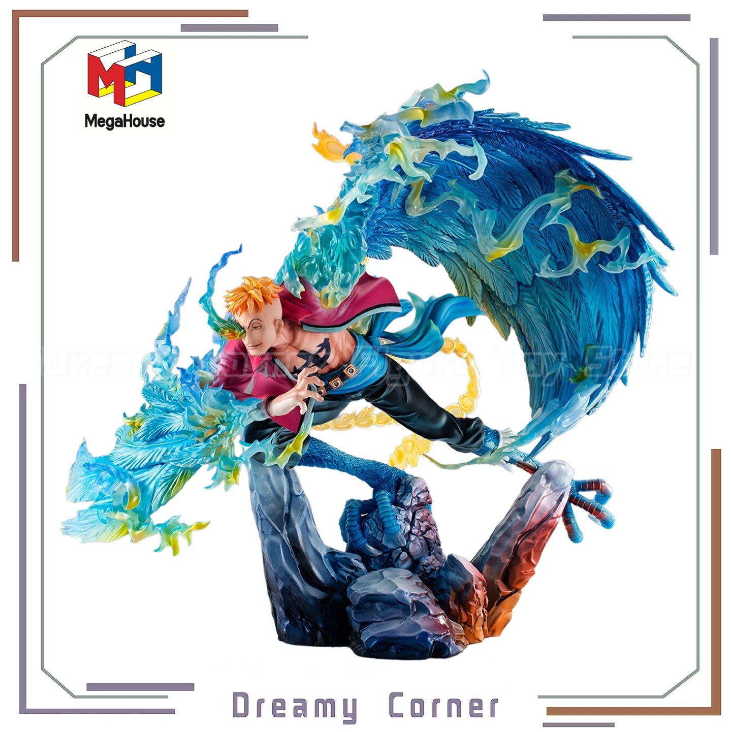 【In Stock】Original MegaHouse POP ONE PIECE MAS-MAXIMUM Marco Figure Collection Ornament Toys