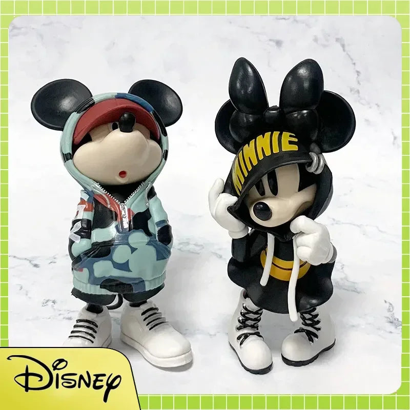 New 15cm Disney Mickey Minnie Mouse Action Figure Magic Storm Trendy Collection Pvc Model Statue Toy Collectible Decor Doll Gift