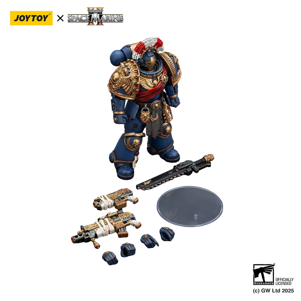 JOYTOY Warhammer 40K 1/18 Action Figure Ultramarines Relic Secundus Armour with Artificer bolt Anime figures Toys