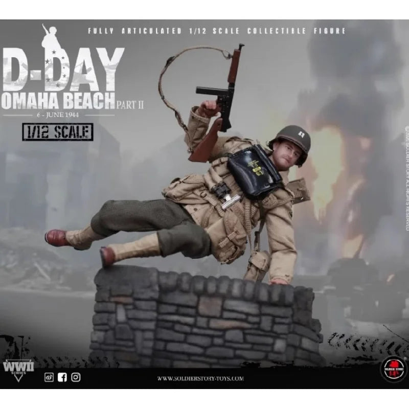 inventory New Soldier Story SSM-004 1/12 US Cavalry Captain Mobile Doll Desktop decoration Holiday gifts