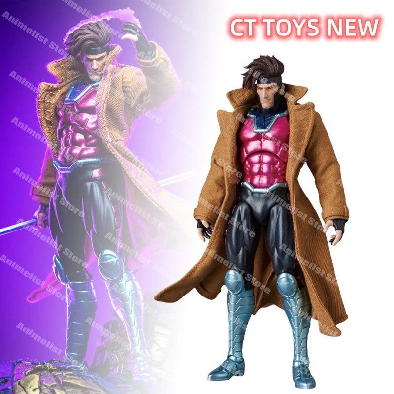 Ct Toys Mafex 131 Gambit Action Figure X-Men The Mutant Called Anime Figurine Ko Statue Model Customized Gift Toy