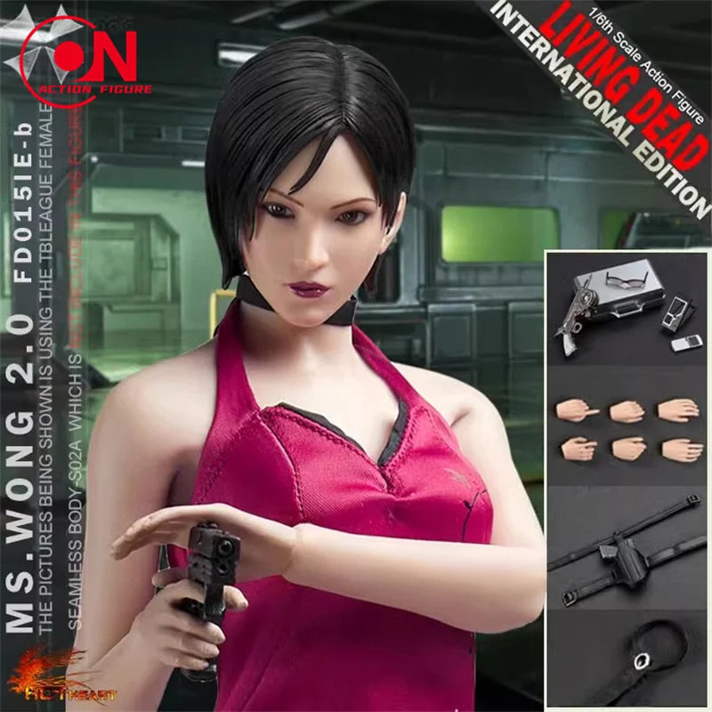 2025 Q4 Hot Heart FD015IE 1/6 Scale Secret Agent Action Figure 12'' Female Solider Figurine Model Full Set Collectible Toy