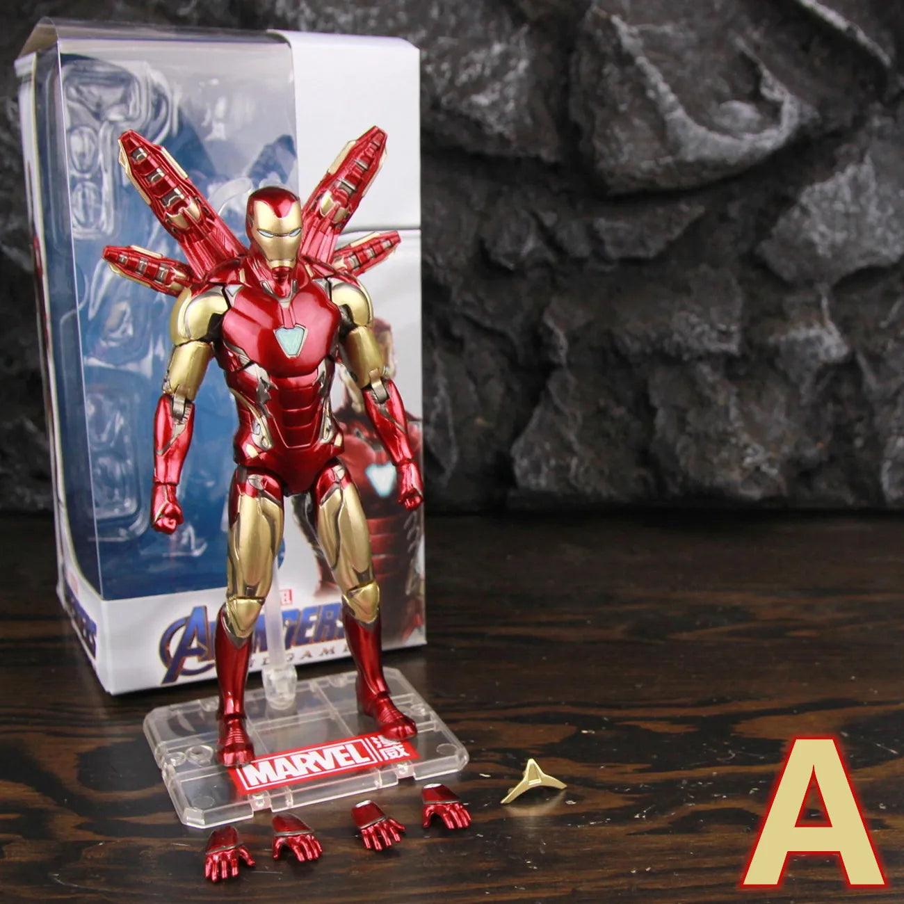 ZD Toys Marvel Iron Man MK85 2.0 LED 7" Action Figure The Infinity SAGA Mark LXXXV 1.0 Mark 85 Hologram Shield Nano Weapons Doll