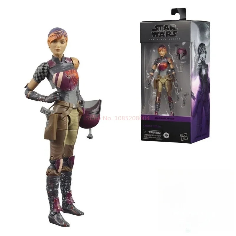 New Star War The Black Series Sabine Wren Bounty Hunter Action Figure Toys Collection 6-Inch Model Children Birthday Gifts