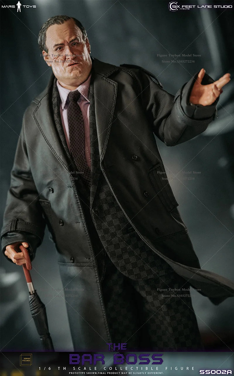 Mars Toys SS002 A Grid Cloth B Strip Suit 1/6 The Bar Boss Penguin Bewegliche Mann-Anzugfigur 30 cm Soldatenmodell Geschenkkollektion
