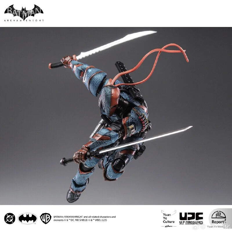 Original In-Stock Yuanye Culture Liangpin Manufacturing Batman Arkham Knight Deathstroke Action Figure Model Desktop Toys Gifts