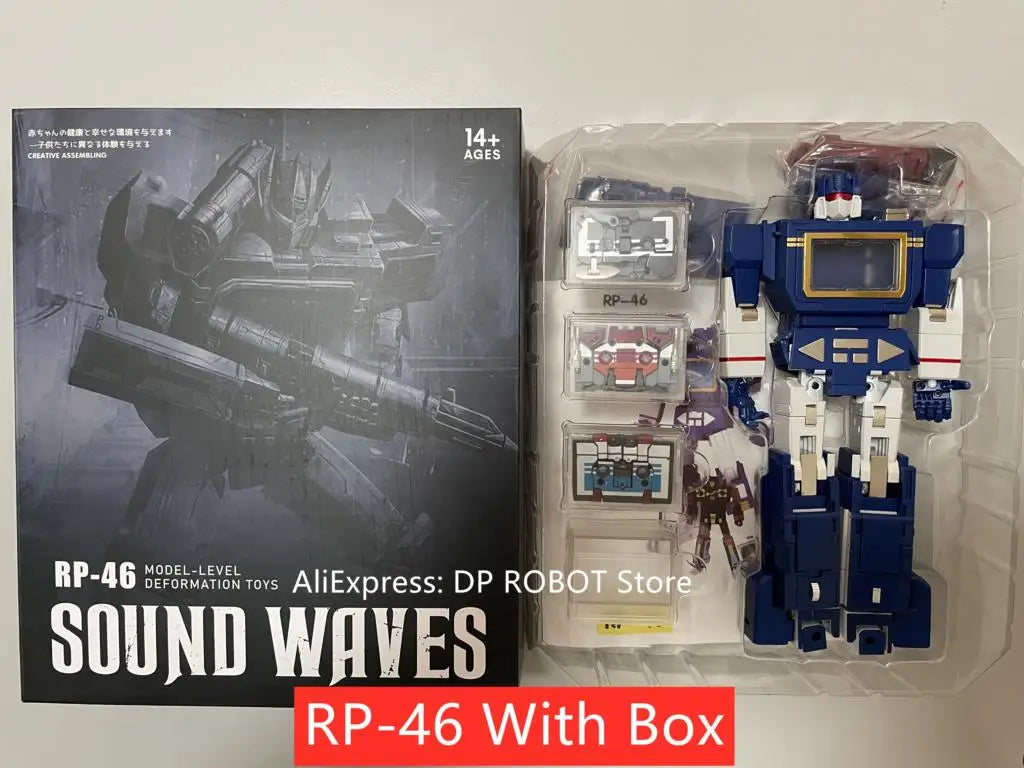 [IN STOCK NOW] Hot NEW Transformation RP-46 RP46 Soundwave KO FT-02 RP01 RP01B RP-01B Tape Frenzy High-Quality Action Figure