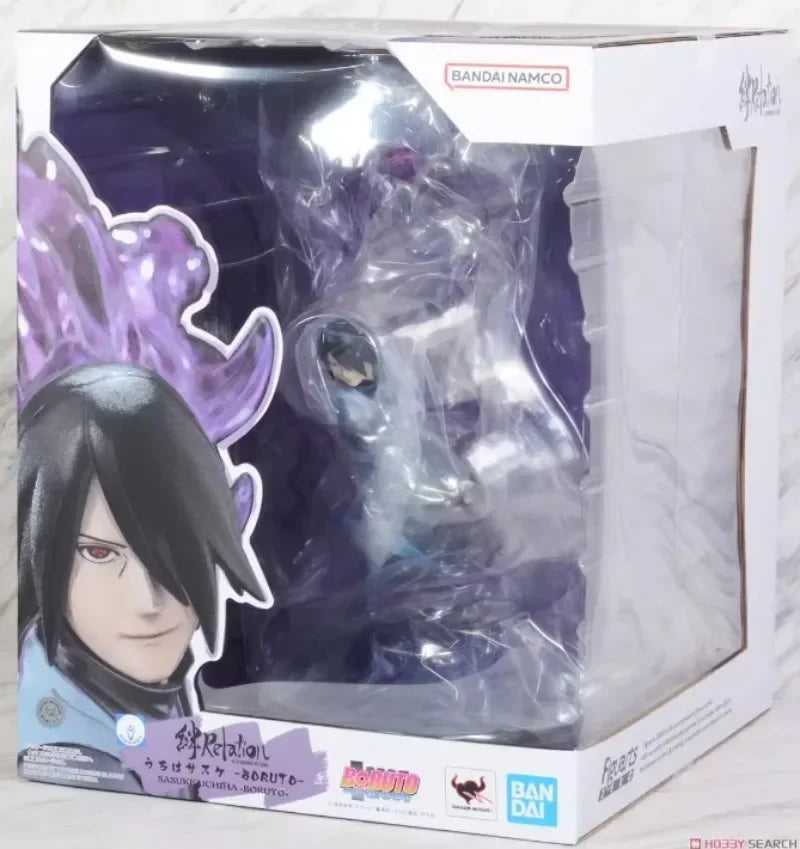 Bandai Original NARUTO Anime Figur Figuarts Zero Uchiha Sasuke Trammels Actionfigur Spielzeug für Kinder Geschenk Sammlermodell