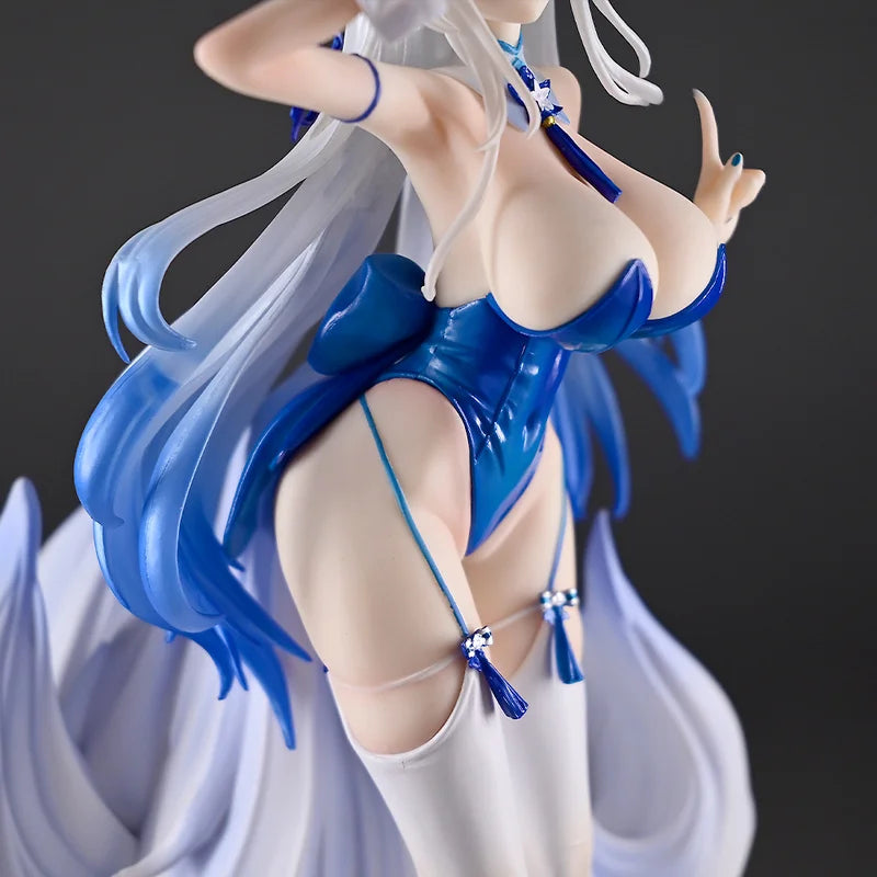Azur Lane Anime Figures Gk Shinano Beautiful Girl Ornament Bunny Girl Trendy Toys Desktop Children Doll Model Gift Collectibles