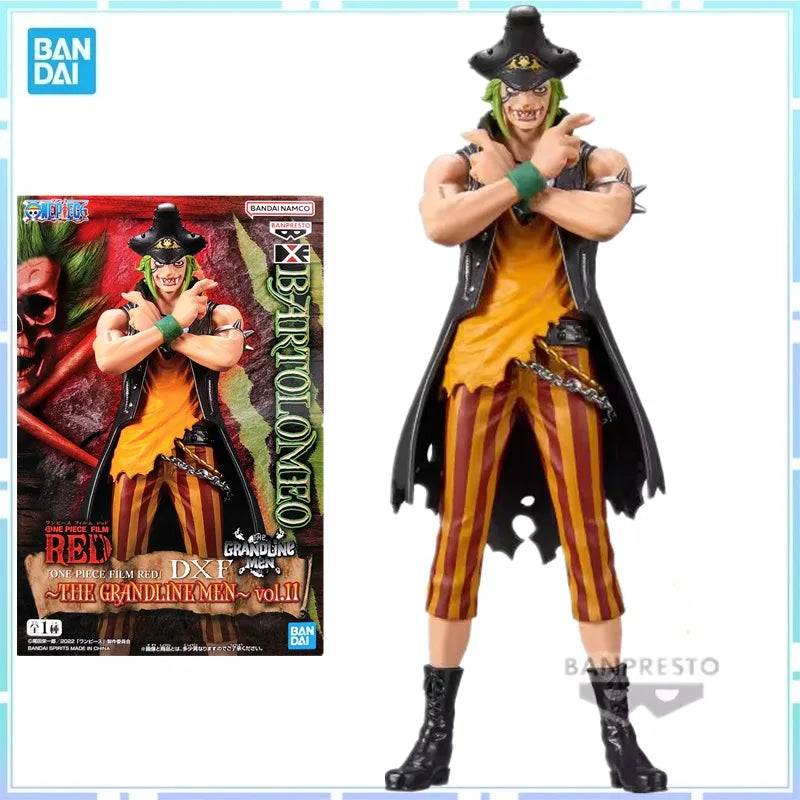 Bandai Original Banpresto Anime ONE PIECE DXF Bartolomeo PVC Action-figuren Modell Sammlung Puppe Spielzeug geburtstag weihnachten geschenk