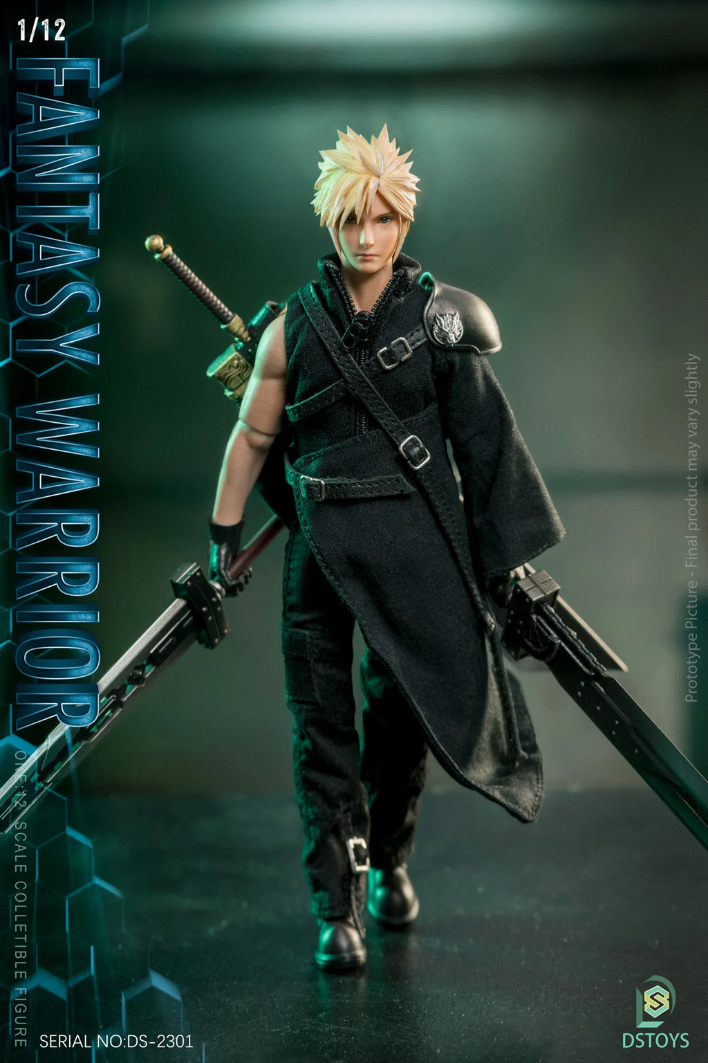 in Stock 1/12 Fantasy Warrior Cloud Action Figure 6-inch Male Soldier Action Figurine Toy Full Set Collectible Model