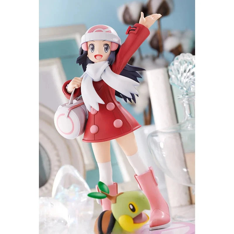 100% Original Kotobukiya ARTFX J Pokemon Series Dawn with Turtwig 1/8 in Stock Anime Collection Action Figures Model Toys