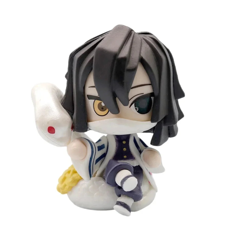 12 Styles Demon Slayer Anime Figure Set Q Version PVC Collectible Model Toy for Kids Adults Anime Fans Gift