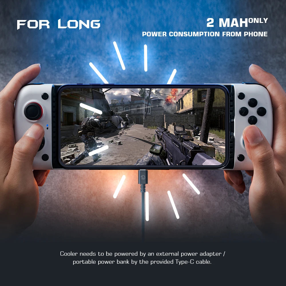 GameSir X3 Mobile Phone Gamepad with Cooling Fan for Cloud Gaming Xbox Game Pass, STADIA, xCloud, GeForce Now