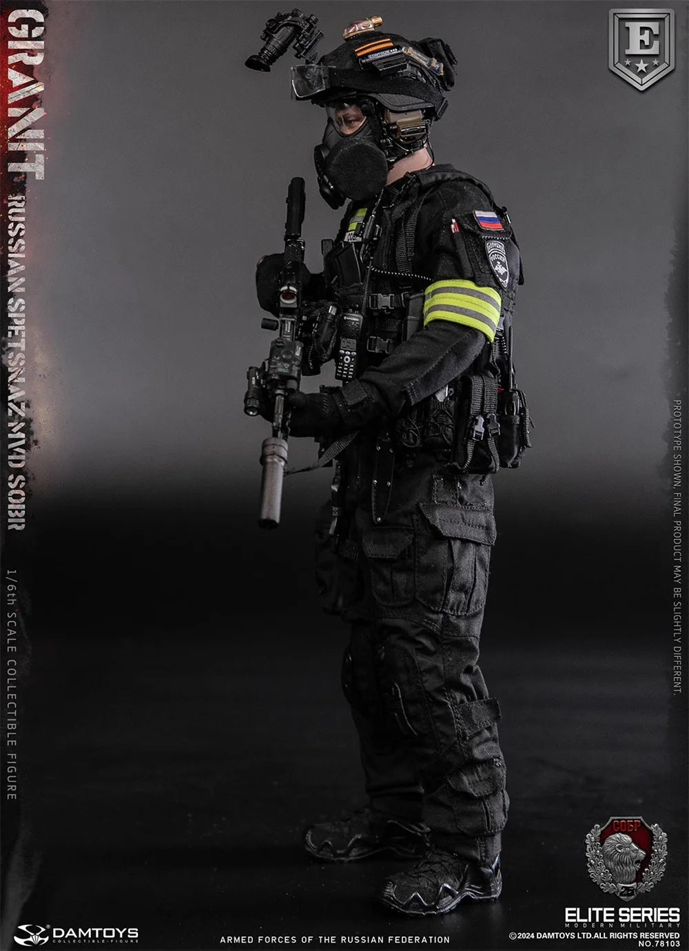 DAMTOYS 78103 78103S 1/6 Male Soldier Ministry of Internal Affairs Granite Reaction Group Full Set 12" Action Figure Model Toys