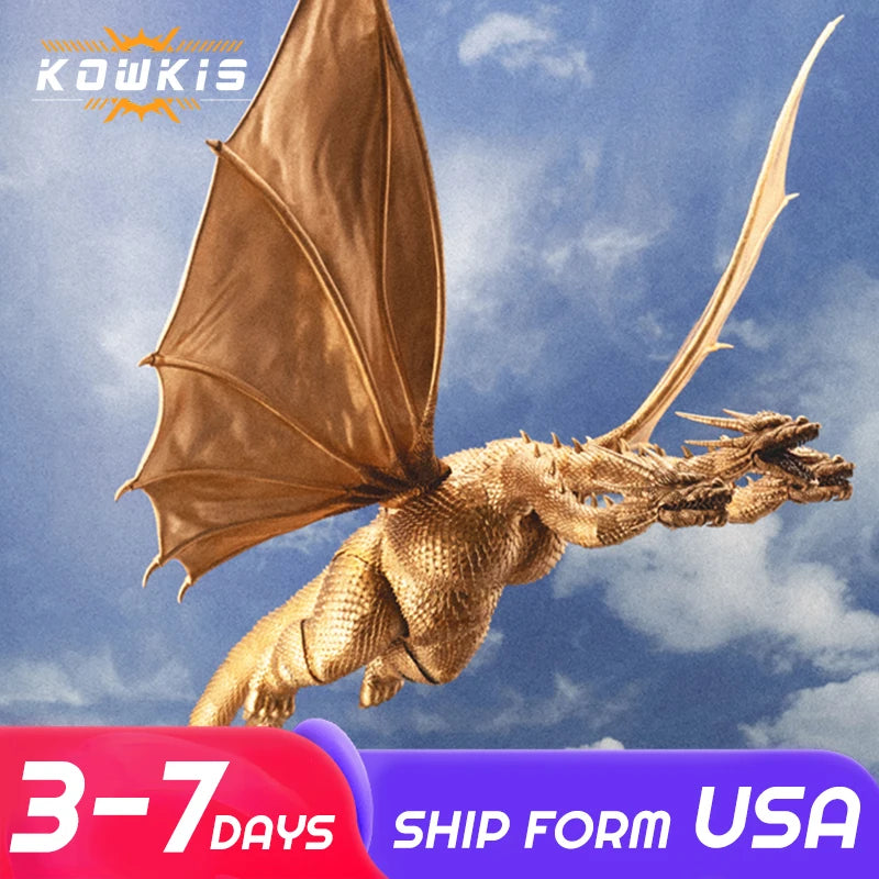 HIYA Exquisite Basic Series Godzilla vs King ghidorah 1991 King ghidorah Action Figures,collection Gift for Adult