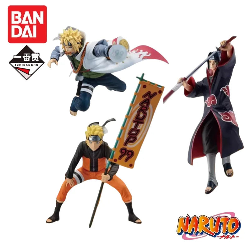 In Stock 100% Original Bandai Ichiban Kuji Naruto99 Uchiha Itachi Naruto Minato Namikaze Anime Character Model Collection