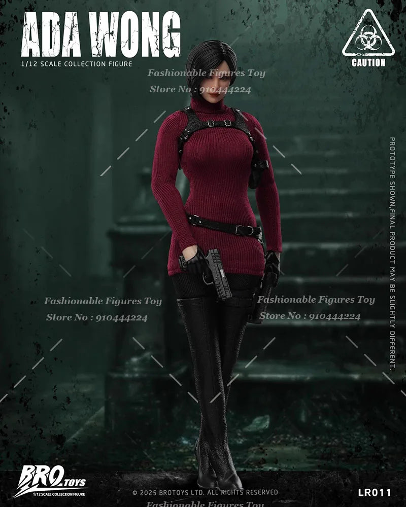 BROTOYS LR011 1/12 Women Soldier Classic Battle Doll Ada Wong Killer Full Set 6Inch Action Figure Collection Gift Toys