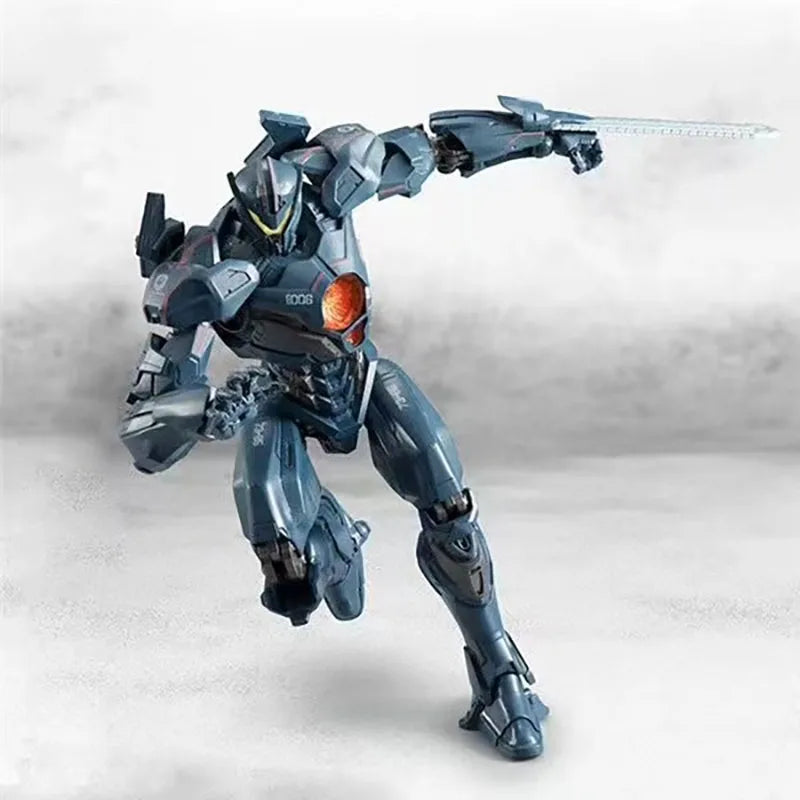 Combat mecha model, anime robot assembly, figurine toy model, movable figurine model
