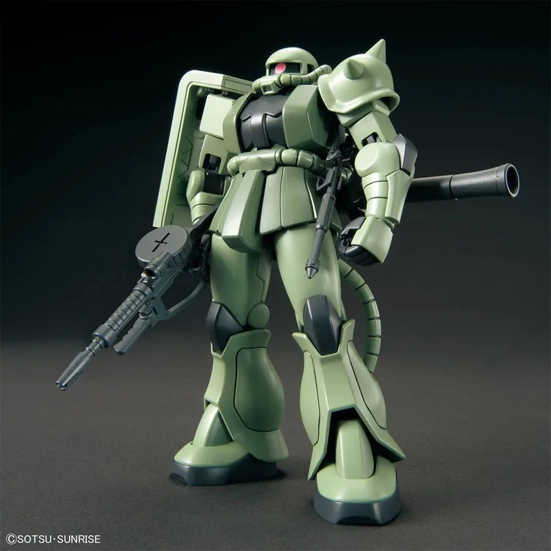Bandai Original Genuine Figure Gundam Model Kit Anime Figures HGCE 1/144 MS-06 Zaku II Collection Model Action Figure Toys Gifts