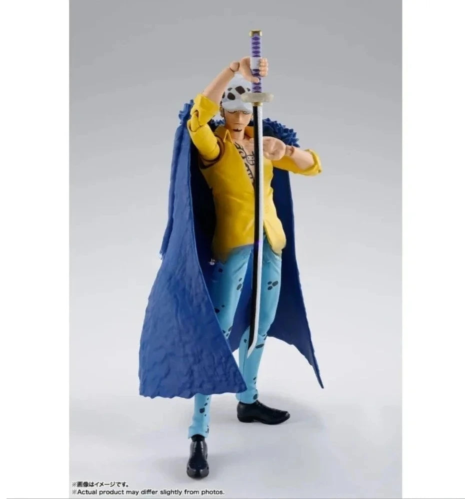 100% Original Bandai S.H.Figuarts SHF One Piece Trafalgar Law Luffy Yamato Anime Action Figures Toys Model Collector SH Figuar