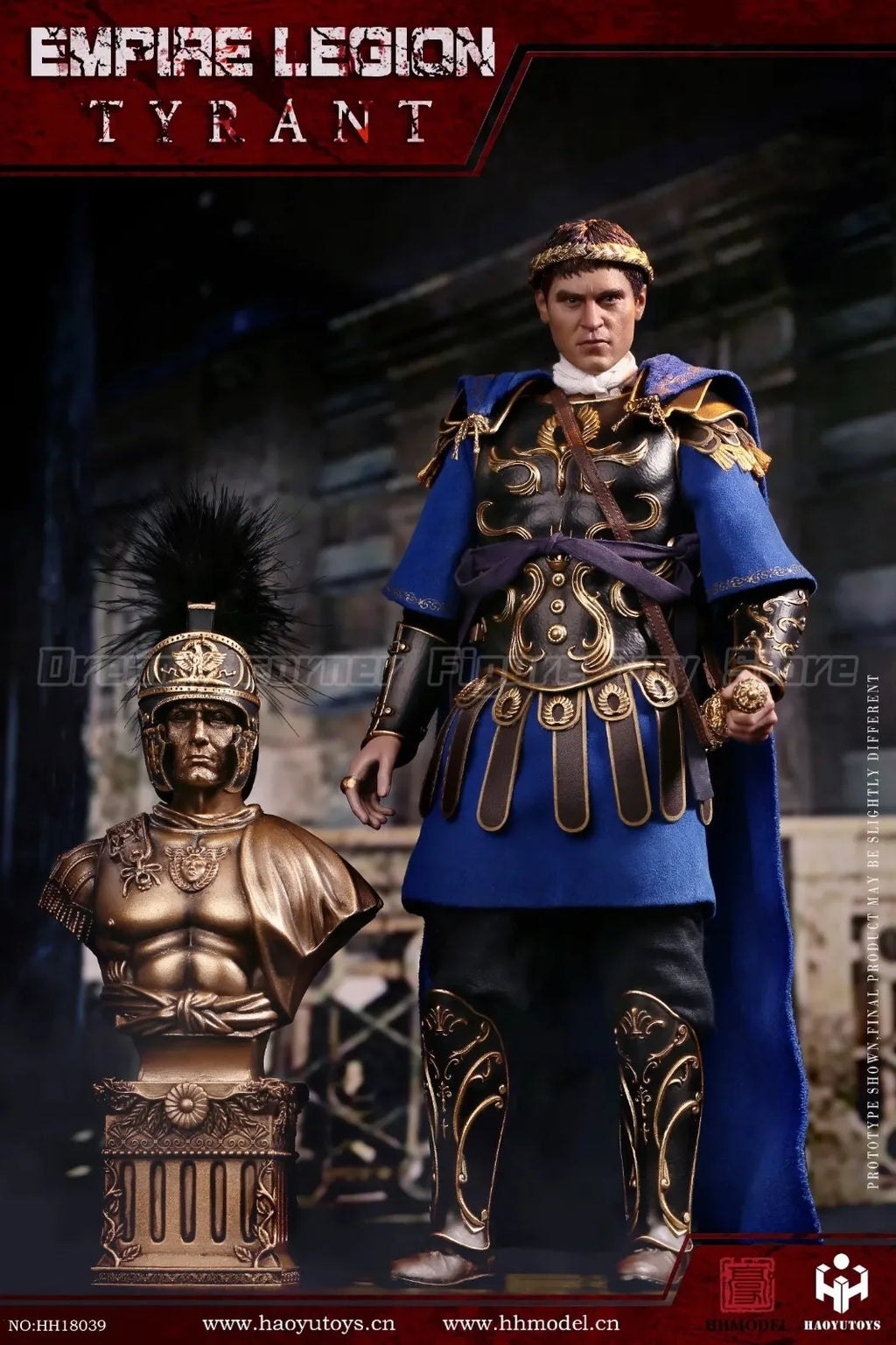 【In Stock】HHmodel HaoYuTOYS HH18039 Imperial Legion Tyrant Black Gold Deluxe Edition 1/6 Action Figure Model Collection