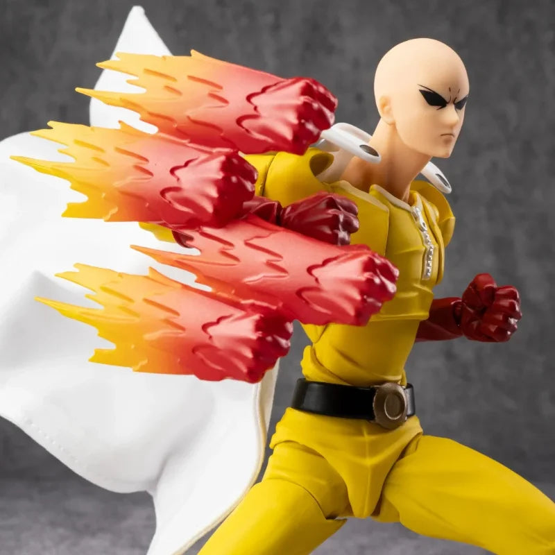 Original Kaiyodo One Punch Man Articulated Action Figure Model Toys Saitama Amazing Yamaguchi Revoltech Saitama Anime Collection