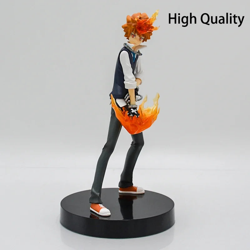 34cm Reborn! Tsunayoshi Sawada Anime Figure Sawada Tsunayoshi Action Figure Katekyou Hitman REBORN! Figurine Model Doll Toy Gift