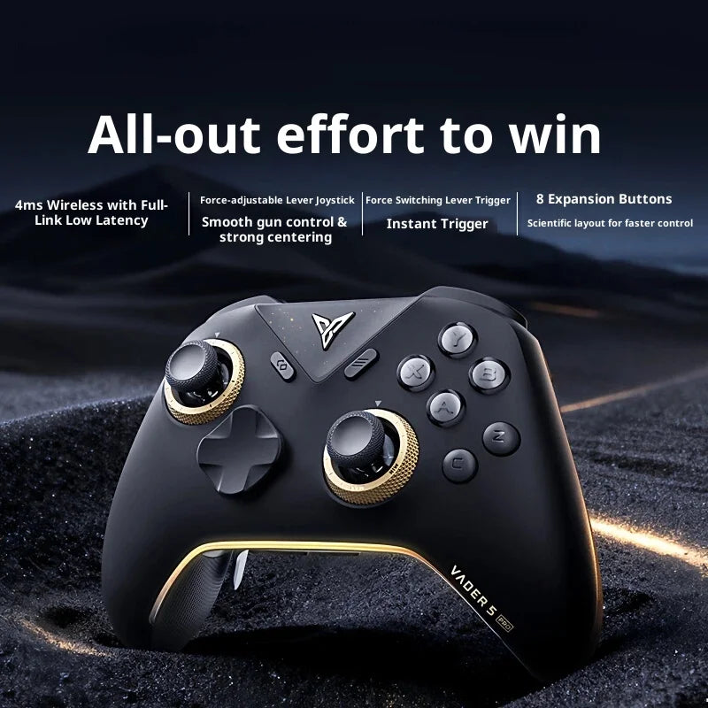 New Vader 5 Pro Game Controller Wireless Bluetooth Original Competitive Elite Gamepad for PC/NS2/Mobile/Steam in Stock customize