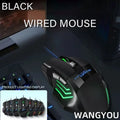 Kabelgebundene Maus mit buntem Atemlicht, geeignet für Notebook-Desktop-Computer, E-Sport-Spiel-Computermaus