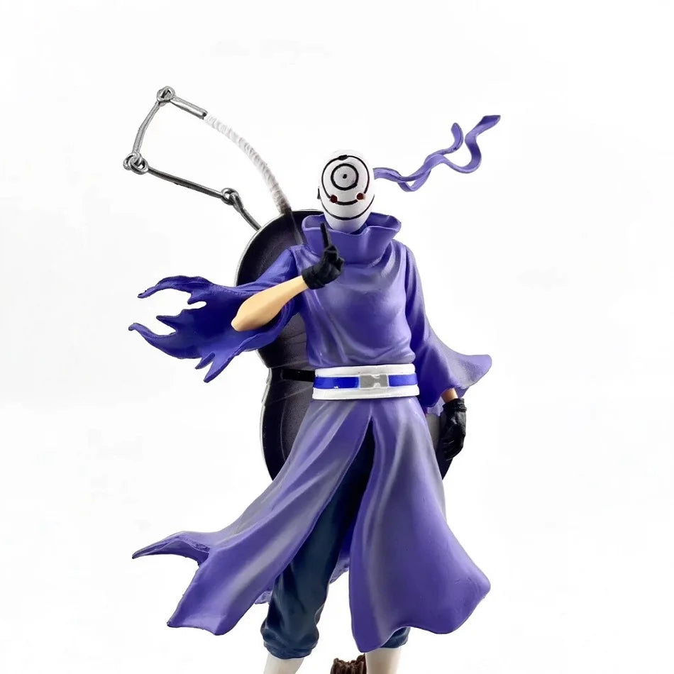 Naruto Anime Figures Uchiha Obito Standing Posture Double Headed Sculpture Action Doll Pvc Model Statue Ornament Toys Gifts