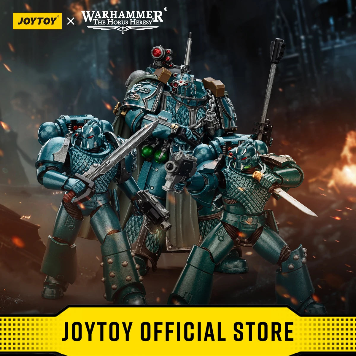 Warhammer The Horus Heresy 1/18 Action Figures Alpha Legion Exodus The One who is Many Headhunter Prime