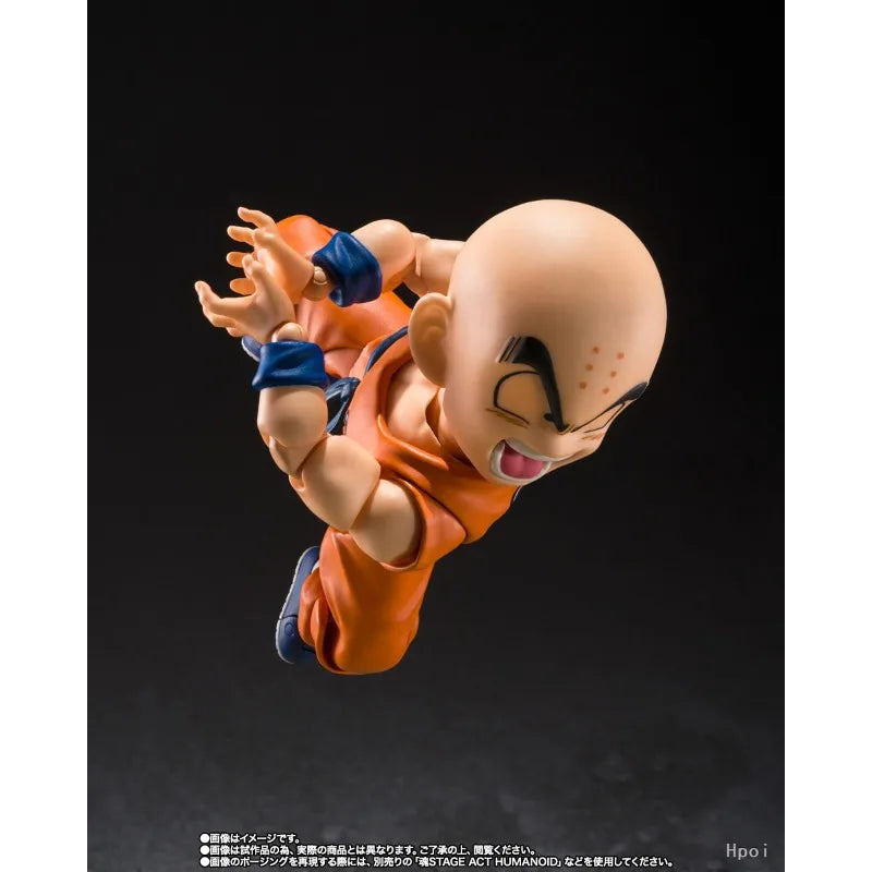 SHF Krillin Goku's Best Friend Movable Action Figure 11cm Dragon Ball Z PVC ABS Collectible Model Bandai Spirits Hot Sale