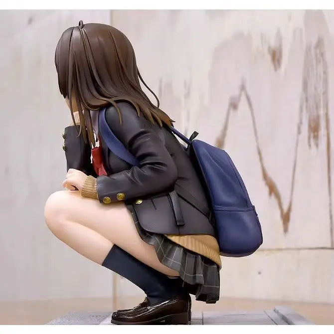 Anime Figure Ogiwara Sayu Shave The Beard And Pick Up Schoolgirl Sitting Uniforms Model Ornaments Collection Doll Toys Gift