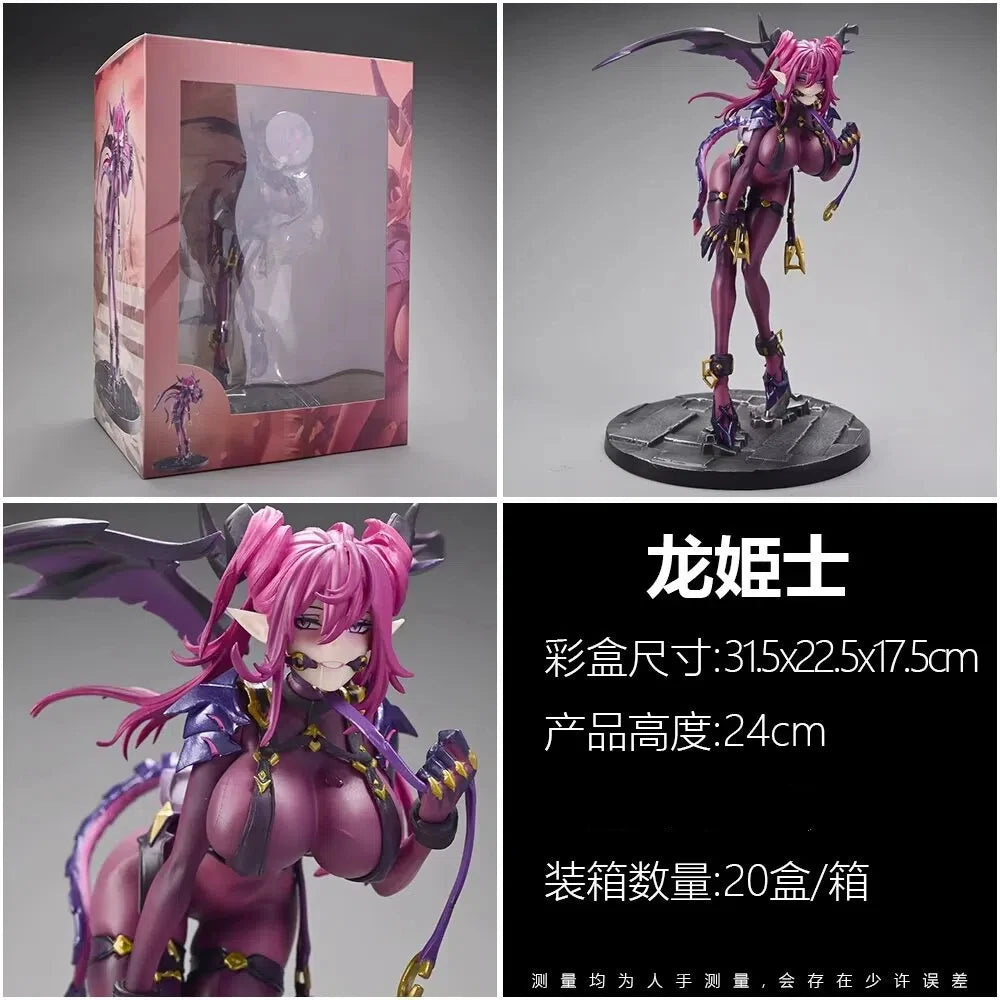 Anime Dragonknight Clytie q-version kawaii Action Figure PVC Model statue Toys Doll Desk Decor Chassis ornament Gifts boxed