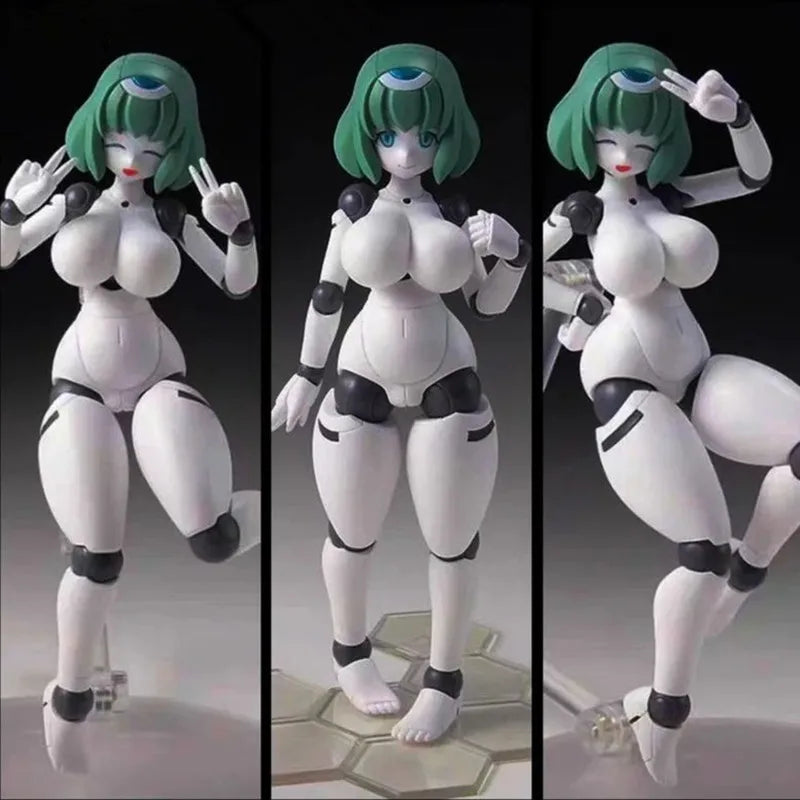 13cm Polynian Fll Janna Anime Girl Figure Robot Neoanthropinae Polynian Action Figure Adult Collectible Model Doll Toys
