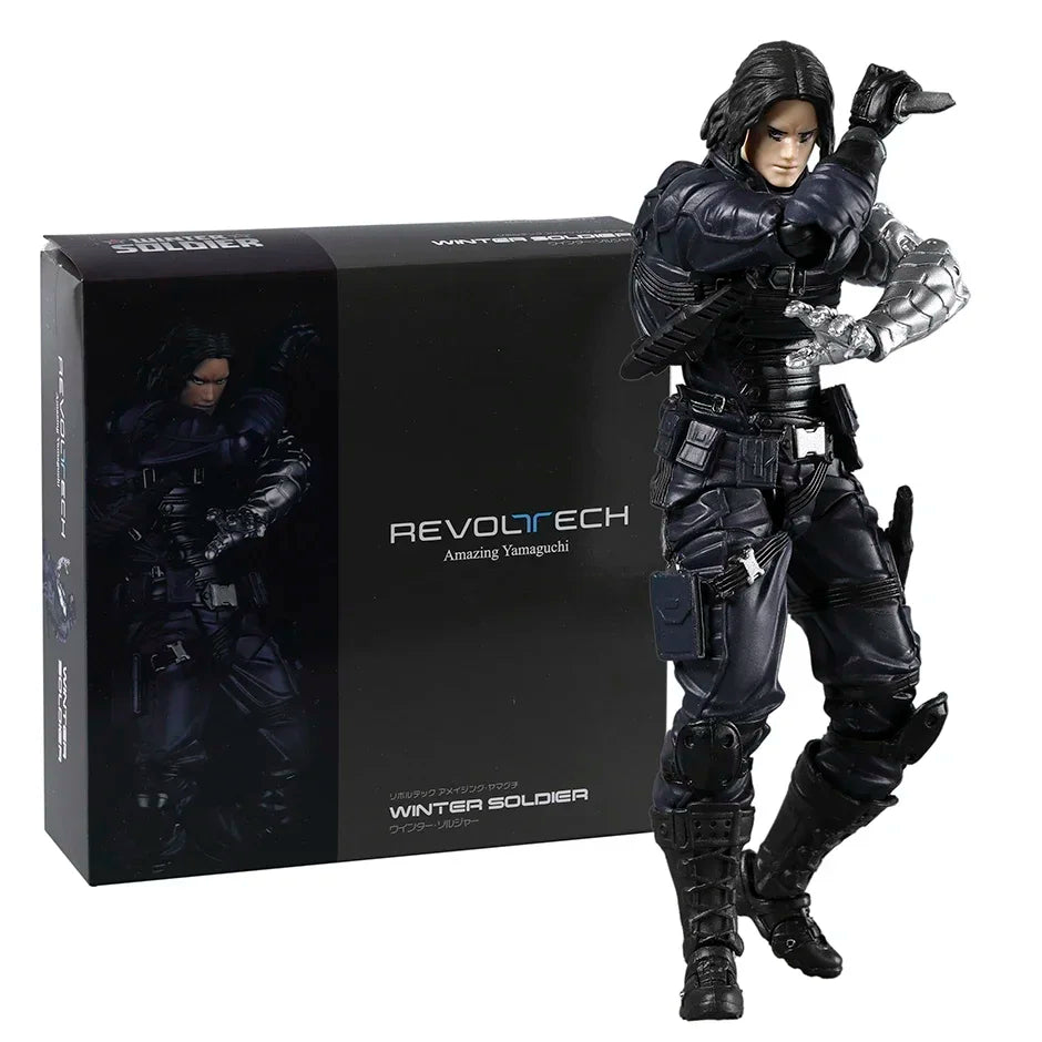Amazing Yamaguchi Winter Soldier Revoltech Kaiyodo PVC Action Figure Model Toy Colletible Figurine