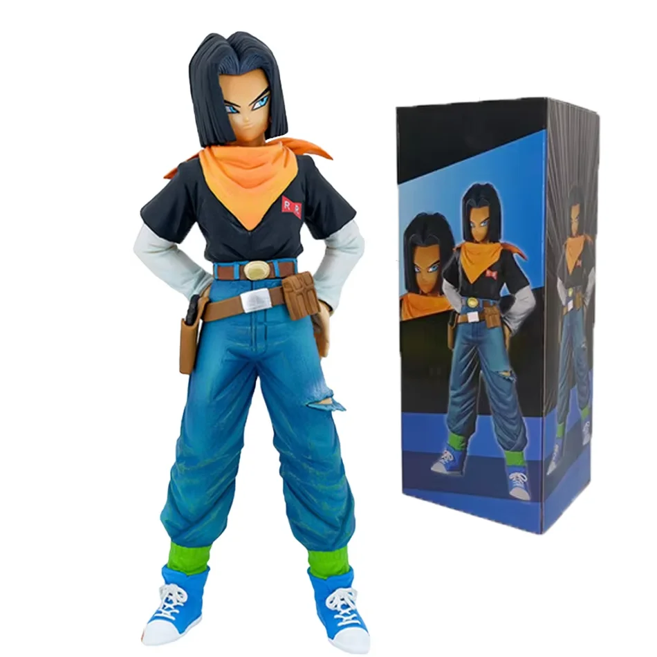 9,44 Zoll/24 cm Anime Dragon Ball Z Figur Android 18 und Android 17 PVC Actionfiguren Sammlung Modell Spielzeug Geschenke