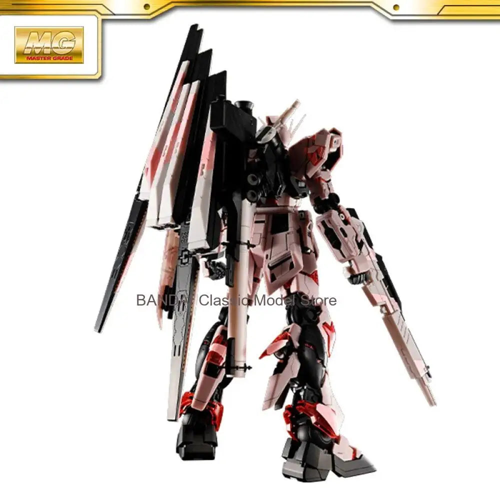 In Stock BANDAI China Limited MG 1/100  GUNDAM  CROSS CONTRAST COLORS / SUNRISE PINK  Anime Action Figures Assembly Model Toy