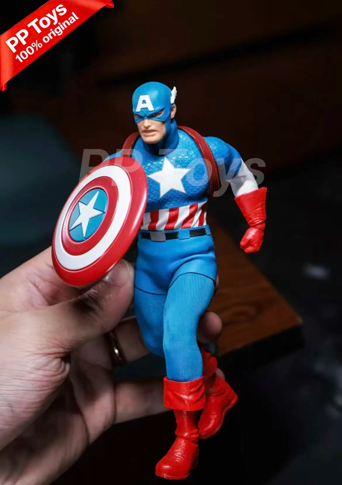 Spot New Genuine Mezco Ant One: 12 Captain America: The Platinum Age Action Figure Toy Gift Fan Collection