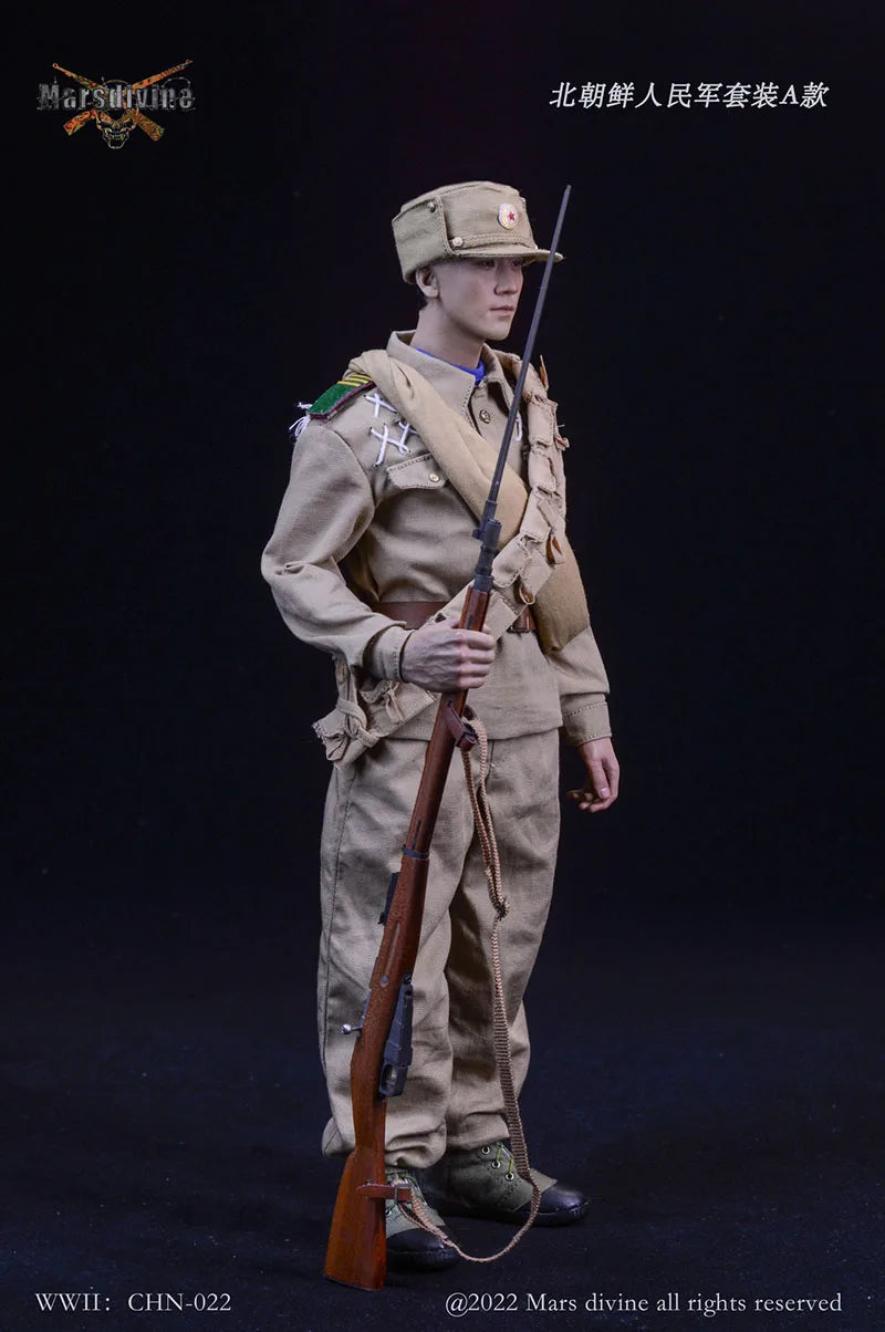 Marsdivine CHN-022 1/6 North Korean People'S Army Combat Uniform Clothes Suit For 12Inch Men Soldier Action Figure Body Toys