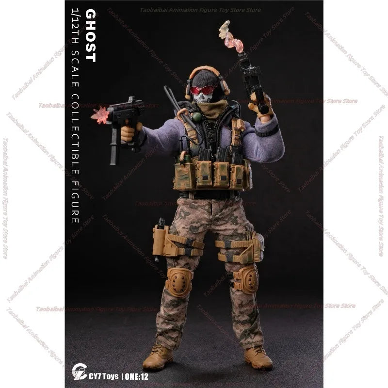 【COMING SOON】CY7-TOYS 6-inch (Call of Duty)1:12 Death Ghost Movable Male Soldier Doll Model