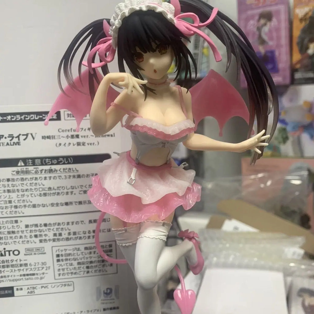 Date A Live Figur Tokisaki Kurumi Figuren Bademode Figur PVC Statue Modell Puppensammlung Schreibtischdekoration Spielzeug Weihnachtsgeschenke