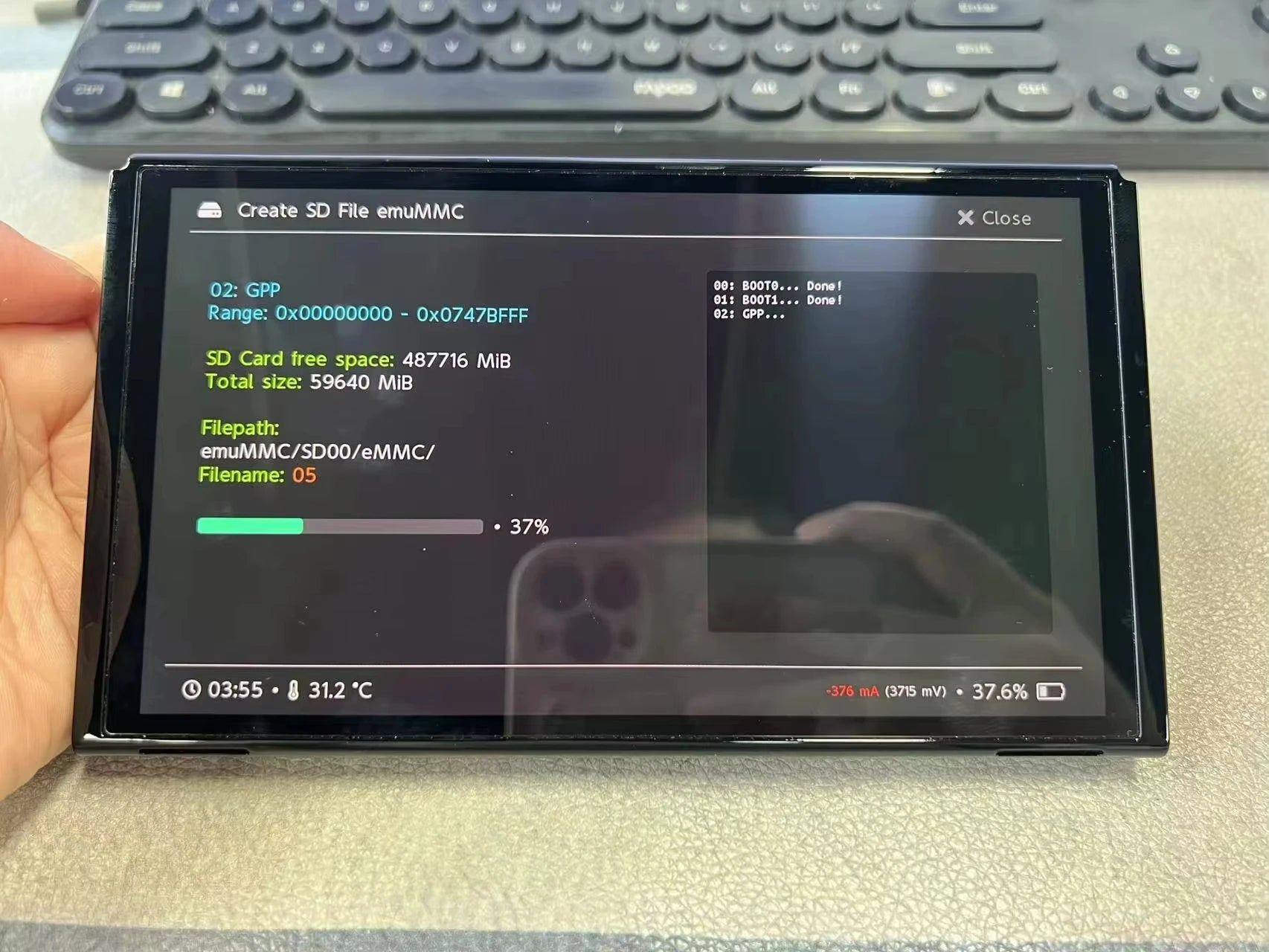 spot！Picofly Modified NS OLED Console Pre-installed Atmosphere Hekate emuMMC / Modified OLED Tablet Console 7 Inch OLED Screen