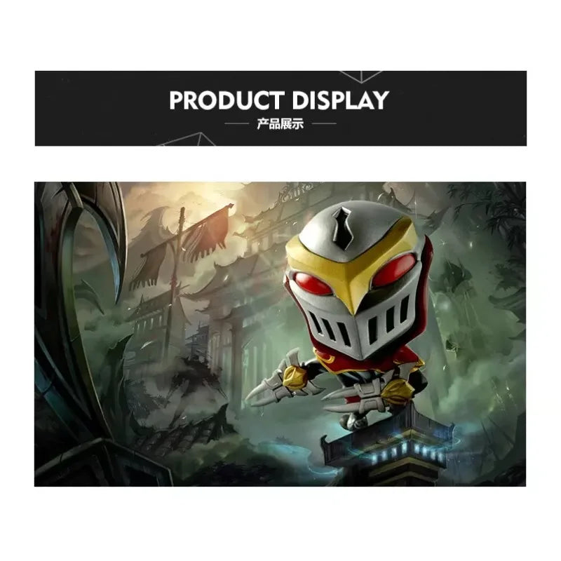 Original LOL League of Legends Herr der Schatten Stream Zed Q Version Anime Bewegliche Puppe Sammlung Ornament Modell Spielzeug Geschenk