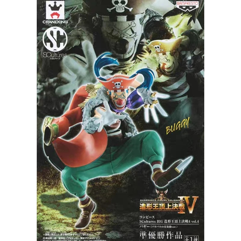 In Stock Bandai Original Banpresto ONE PIECE SC Buggy Anime Action Figure Model Figures Toys AS
