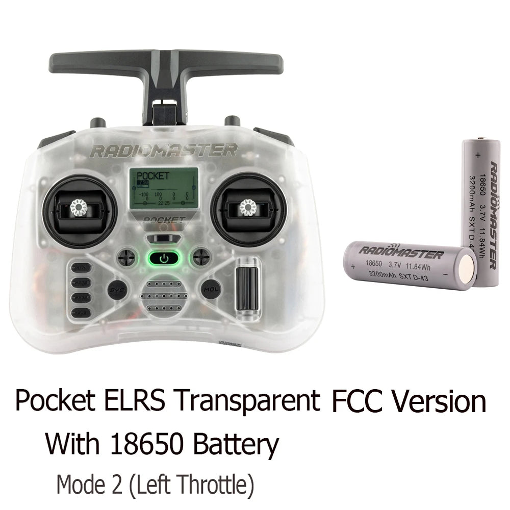 RadioMaster Pocket Hall Gimbal Transmitter Remote Control Portable Lightweight Preinstalled EdgeTX ExpressLRS Or MPM CC2500